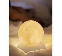 ILLUMYN Lampe en forme de lune, veilleuse pour enfants, couleur chaude uniquement, rechargeable et à intensité variable, matériau plastique pour les enfants, décoration de chambre d'enfant (BA-Moon)