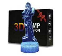 Illusion 3D lumière Battle Royale décoratif enfants nuit lumière Ikonik poupée lampe de table 7 couleur tactile télécommande changement enfants parfait cadeau d'anniversaire de Noël