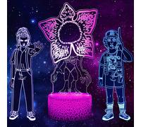 Illusion 3d Veilleuse Onze, Lampe De Bureau Créative 3 En 1 Led 16 Couleurs Changeantes Avec Télécommande, Cadeaux D'anniversaire De Noël Merch Décoration De Chambre Pour Enfants, Fans Les Choses