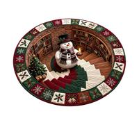 Illusion Carpet Round - Optical Illusion Non-slip Soft Decorations | Indoor Christmas Rugs For Indoor Living Room Home Door Staircase | Area Floor City Hamlet Cave Bar Advent