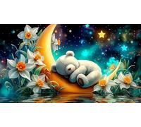 Illusion de lac et de Montagne 1000 pièces Jeu de Puzzle Papier recyclé Défi de Jeu éducatif Idée Cadeau Parfaite pour Adultes et Enfants de 12 Ans et Plus 38x26cm/1000pcs