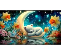 Illusion de lac et de Montagne 1000 pièces Puzzle Papier recyclé Jeu Familial Amusant & Stimulant Jeu de Puzzle Idée Cadeau Parfaite 38x52cm/1000pcs