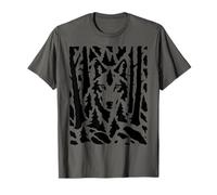Illusion d'optique Loup caché dans la forêt T-Shirt