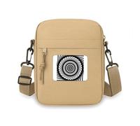Illusion Line Repeat Circle Sac à bandoulière pour téléphone portable Mini sac à main