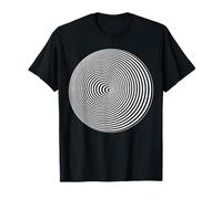 Illusion optique cocentrique Cercles noirs et blancs - Trippy T-Shirt