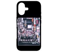 Illusion réalité en Retro Vaporwave 80s 90s Cyberpunk Glitch Coque pour iPhone 17