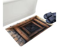 Illusion Rug, Design Floor Mat Collection, Slip Resistant Carpet with Textured, Modern Optical Pattern Door Mat with Depth Effect, Decorative Entrance Rug for Kitchen Indoor Porch Hallway Home