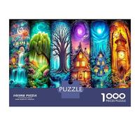 Illusion Six Plis Puzzle 1000 Pièces Lot Totem Fantastique Classique pour Couples Anti-Stress & Entraînement Cérébral Carton Solide Décoration Belle & Idée Cadeau 70x50cm