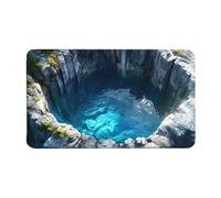 Illusion Tapis piège antidérapant 3D pour porche, entrée, salle de bain, cuisine, décorations d'intérieur d'Halloween