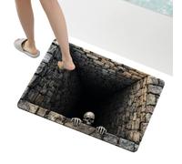 Illusion Tapis rond antidérapant avec aspect