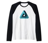 Illusion Triangle Pyramide Illusion Optique Game Nerd Geek Manche Raglan