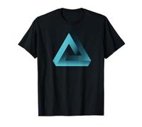 Illusion Triangle Pyramide Illusion Optique Game Nerd Geek T-Shirt