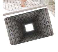 Illusions Tapis - 80 x 50 cm - Tapis décoratif antidérapant avec facteur amusant et effet 3D - Illusion 3D - Pour anniversaire, Halloween, vacances, Nouvel An, fête, soirée, maison, entrée, salon