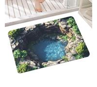 Illusions Tapis antidérapant absorbant lavable en moquette 3D illusion optique pour décoration d'intérieur, salon, salle de bain, cuisine, entrée, hôtel, chambre d'étudiant