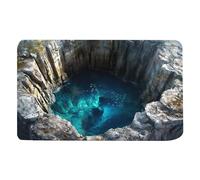 Illusions Tapis avec trou cool et revêtement de sol antidérapant | Effet 3D | Pour entrée, cuisine, salle de bain, intérieur, décoration d'Halloween