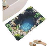 Illusions Tapis en cascade esthétique, lavable, illusion optique, pour salon, chambre à coucher, salle de bain, cuisine, entrée, porte d'entrée, bureau, intérieur