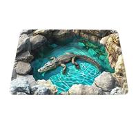 Illusions Tapis - Tapis en peluche confortable - Motif flaques d'eau - Tapis de sol antidérapant illusion 3D - Pour la maison, le salon, la chambre à coucher, la cuisine, la salle de bain, les