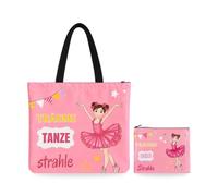 IllustrArte Coffret Danse : Sac 40x40 cm + Trousse 22x17 cm | Coffret danse assorti : sac zippé 40 x 40 cm et trousse imperméable 22 x 17 cm, idée cadeau danse.