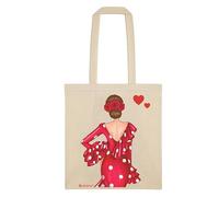 IllustrArte Sac Tote Cadix Coton 135 g/m² (38 x 42 cm) | Poignées longues de 60 cm | Impression sur un côté | Sac réutilisable et léger (supporte jusqu'à 5 kg), M