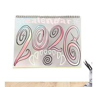 Illustrated Calendar 2026, Cute Planning Planner, Professional Grade Cartoon Wall Schedule, Sturdy High-Density Cardstock Core, Industrial Strength Organization Guard with Modern Style