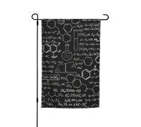 Illustration abstraite, science, chimie, impression 3D, drapeaux de jardin résistants à la décoloration, drapeau toutes saisons, décoration de cour extérieure pour porches