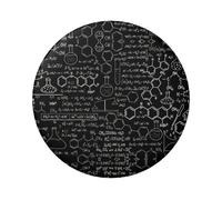 Illustration abstraite scientifique chimie impression 3D 6 cm rond badge en fer blanc imprimé sur un seul côté parfait pour décoration de style personnel et cadeau, taille unique, Métal