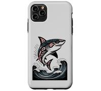 Illustration amérindienne Shark Haida Tlingit Coque pour iPhone 11 Pro Max