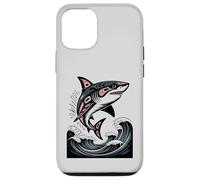 Illustration amérindienne Shark Haida Tlingit Coque pour iPhone 12/12 Pro
