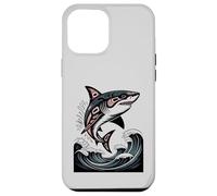 Illustration amérindienne Shark Haida Tlingit Coque pour iPhone 12 Pro Max