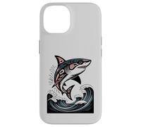 Illustration amérindienne Shark Haida Tlingit Coque pour iPhone 14