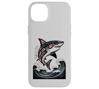 Illustration amérindienne Shark Haida Tlingit Coque pour iPhone 14 Plus