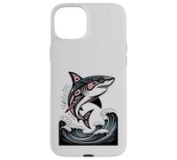 Illustration amérindienne Shark Haida Tlingit Coque pour iPhone 15 Plus