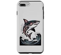 Illustration amérindienne Shark Haida Tlingit Coque pour iPhone 7 Plus/8 Plus