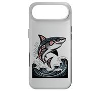 Illustration amérindienne Shark Haida Tlingit Coque pour iPhone Air