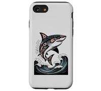 Illustration amérindienne Shark Haida Tlingit Coque pour iPhone SE (2020) / 7/8