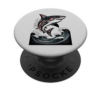 Illustration amérindienne Shark Haida Tlingit PopSockets PopGrip Adhésif