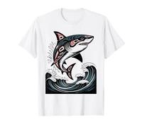 Illustration amérindienne Shark Haida Tlingit T-Shirt