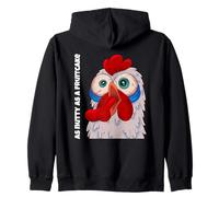 Illustration Amusante de Poulet As Nutty As A Fruitcake Sweat à Capuche