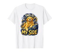 Illustration Amusante de Territoire de Chien pour Les propriétaires d'animaux T-Shirt Graphique avec Valeur, Homme, Blanc, M