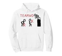Illustration Amusante de Travail d'équipe Sweat à Capuche