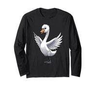 Illustration Animale d’Un Cygne Dansant Manche Longue