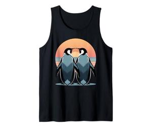 Illustration Animale de Deux Manchots Ensemble Débardeur