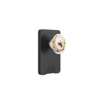 Illustration Aquarelle Abeille sur Fleur PopSockets PopWallet pour MagSafe