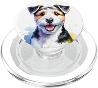 Illustration Aquarelle Chien Roosevelt Terrier Teddy PopSockets PopGrip pour MagSafe