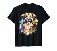 Illustration aquarelle de berger des Carpates roumains T-Shirt