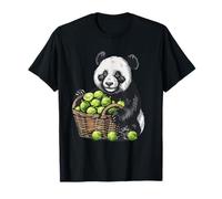 Illustration aquarelle motif panda, ours, citron vert T-Shirt