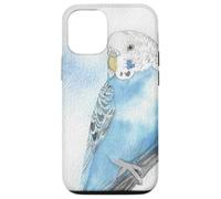 Illustration Aquarelle Perruche Bleue Coque pour iPhone 12/12 Pro