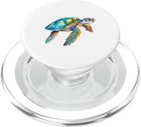 Illustration Aquarelle Tortue de mer Cadeau Tortue océan PopSockets PopGrip pour MagSafe