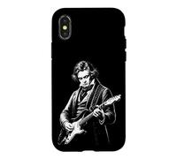 Illustration Artistique de Guitare électrique Beethoven Coque pour iPhone X/XS