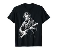 Illustration Artistique de Guitare électrique Beethoven T-Shirt